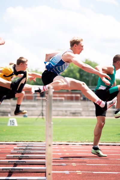 Bennett Pauli (VfL Stade) am 03.07.2022 waehrend den NLV+BLV Leichtathletik-Landesmeisterschaften im Jahnstadion in Goettingen (Tag 1)